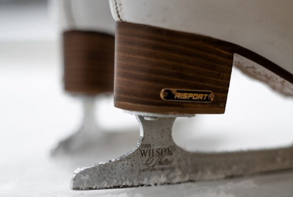 Skates on ice